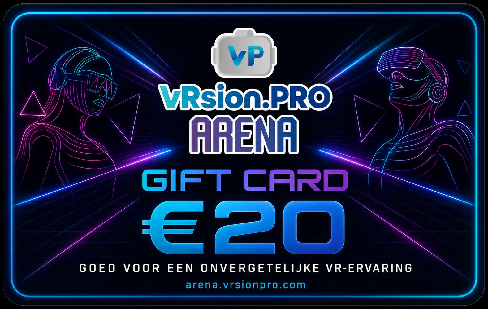 Carte cadeau VRsion Pro Arena de 20 €