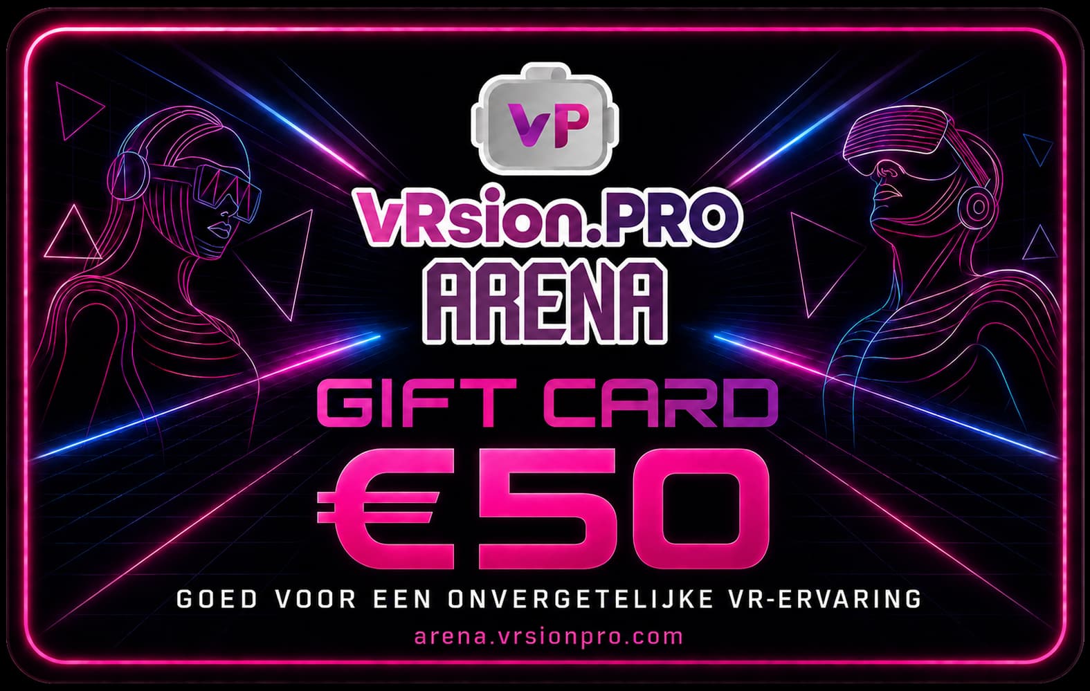 Carte cadeau VRsion Pro Arena de 50 €