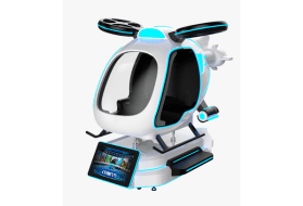VR helicopter flight simulator